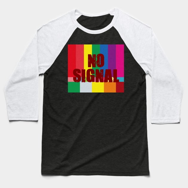 Television - No Signal Baseball T-Shirt by EunsooLee